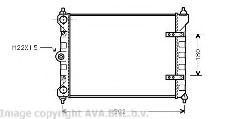 PRASCO VW2095 Radiator, engine cooling